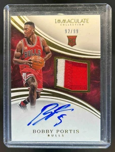 2015-16 Immaculate Bobby Portis Patch RC Auto #92/99 Bulls - Picture 1 of 2