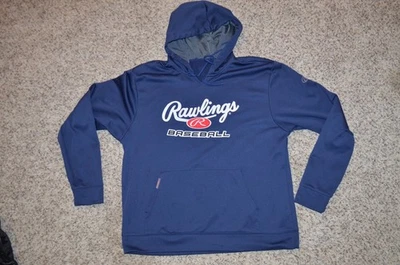 De Colección Rawlings Entrenadores de Béisbol Multi-Bolsillo Sudadera con Capucha Logo Cosido Sudadera ADULTO XL Foto 1 de 3