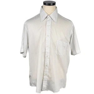 Vintage Sears Herren Store Kurzarm Hemd mit Knopfleiste XL 60er Karomuster - Bild 1 von 10