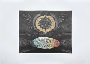 TOYEN - Sol Dorado - Edición numerada 76/500, 70x50 cm (27,6x19,7 pulgadas) - Imagen 1 de 4