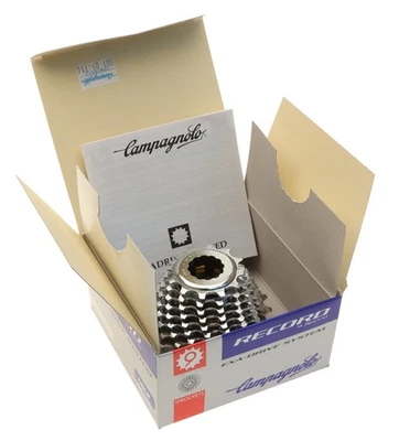 Campagnolo Record Steel/Titanium 9 Speed Cassette 12/21T Exa-Drive NOS NEW NIB - Image 1 of 4