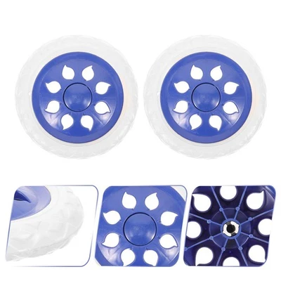  2 Pezzi Ruota per Carrello Ruote di Ricambio Carrello della Spesa Ricambi - Immagine 1 di 4