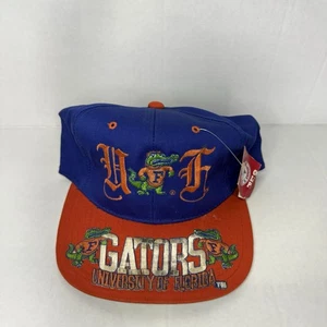 Vintage Schulleiter alte englische Florida Gators University Druckknopflasche Mütze Einheitsgröße beschädigt - Bild 1 von 7