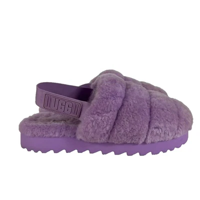 Sandalias UGG Super Fluff Mujer Zapatos Talla 9 40 Correa Elástica Lavanda Foto 1 de 4