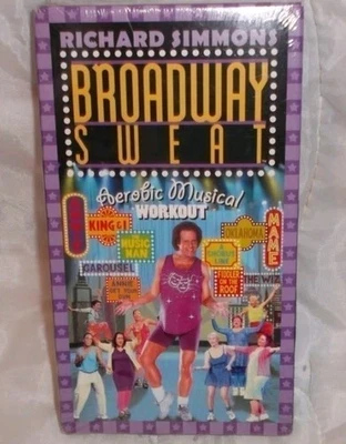 Richard Simmons Broadway Sweat VHS Tape Exercise Musical Workout New - Image 1 of 2