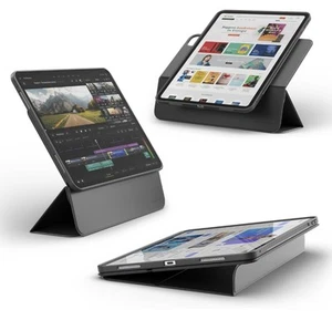 Magnetic Floating Slim Removable Protective Cover Case For iPad Pro 13 in Black - Afbeelding 1 van 8