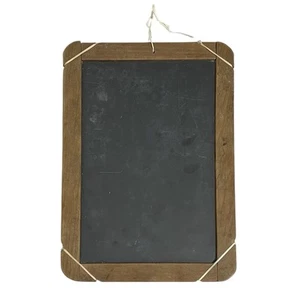 Antique Student Wood Frame School 2 Sided Slate Chalk Board 8 1/2" x 12" - Picture 1 of 4