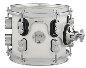PDP Concept Maple 7x8 Suspended Tom Pearlescent White Lacquer with Chrome - Picture 1 of 1