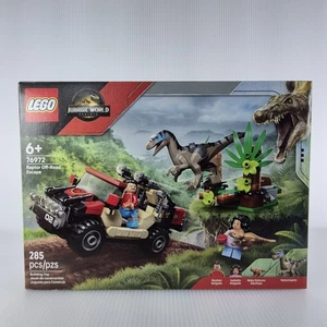 LEGO Jurassic World: Raptor Off-Road Escape (76972) 285 PCS New  - Picture 1 of 11