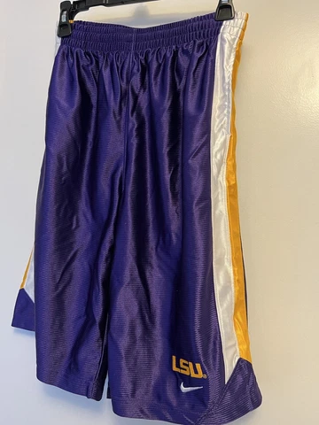 LSU Tigers Basketball Shorts Boys Size XL Purple Nike Cover
