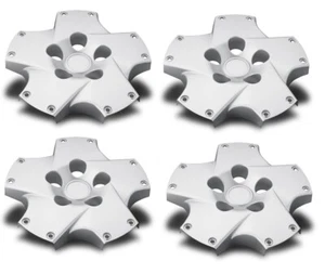 NEW Set SILVER Center Hub Caps that fit 2002-2010 LEXUS SC430 18" Alloy Wheel - Picture 1 of 3