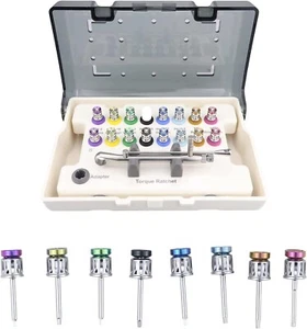 Juego de llaves dinamométricas de implante dental BONEW (16 controladores) trinquete manual hexagonal con estuche - Imagen 1 de 8