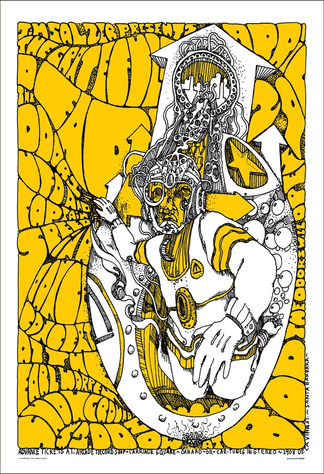 THE DOORS GRATEFUL DEAD 1967 Santa Barbara Concert Poster - Image 1 of 1