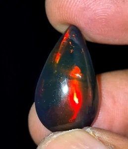 Opale nero fuoco etiope naturale opale nero fumé opale di fuoco di alta qualità opale di fuoco - Foto 1 di 7