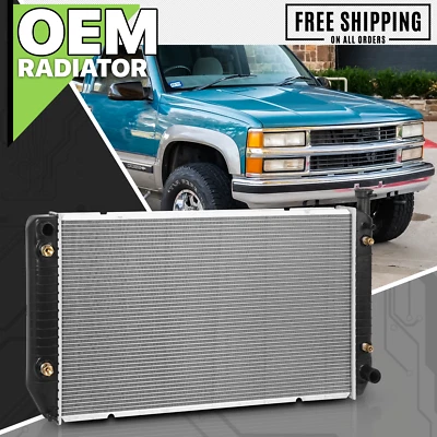 Radiador de núcleo de aluminio 1521 repuesto OE para Chevy/GMC C/K 2500/3500 1994-2000 Foto 1 de 4