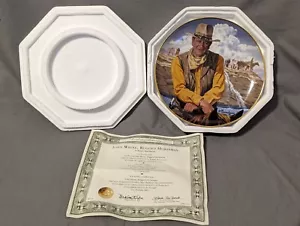 Franklin nuovo di zecca anni '90 ""John Wayne, Rugged Horseman"" di Robert Tanenbaum con scatola COA - Foto 1 di 11