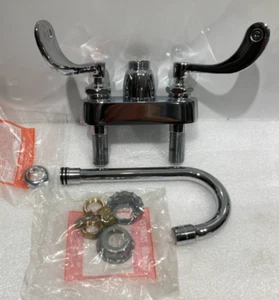 Chicago Faucets 6" Deck Mounted Sink Faucet 8" Spout - Picture 1 of 18