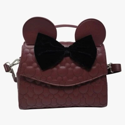 Bolso Bandolera Loungefly Disney Minnie Mouse Bolso Acolchado Nuevo Foto 1 de 4