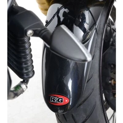 Extensor de guardabarros R&G aspecto carbono Honda CBR500R 2016-2018 Foto 1 de 3