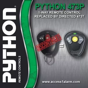 NEW Directed 473T 3-Button Remote Control For Discontinued Python 473P EZSDEI474 - Picture 1 of 3