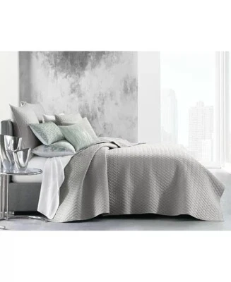 Hotel Collection Meadow FULL / QUEEN Cotton Quilted Coverlet Sage - Image 1 of 3