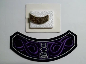 2004 HOG Rocker Patch and Vest Pin Harley Davidson Harley Owners Group New - Picture 1 of 3