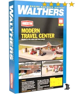 Walthers HO Scale ~ New 2025 ~ Modern Travel Center & Gas Station Kit ~ 933-3538 - Picture 1 of 8