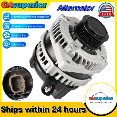 Alternator fit 2008-2011 Honda Odyssey Pilot 3.5L 130Amp 11391 104210-5920 12V Foto 1 de 4