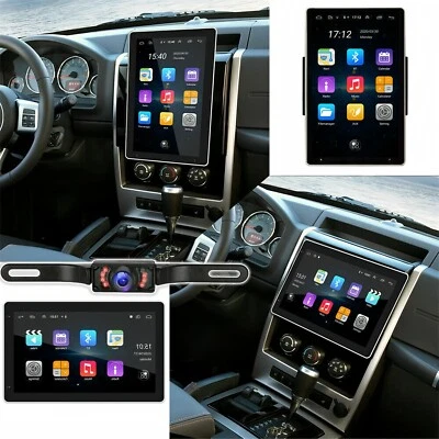 Rádio estéreo rotativo para carro Android 15 2 DIN 10" tela sensível ao toque GPS navegação Wi-Fi 32GB - Imagem 1 de 4