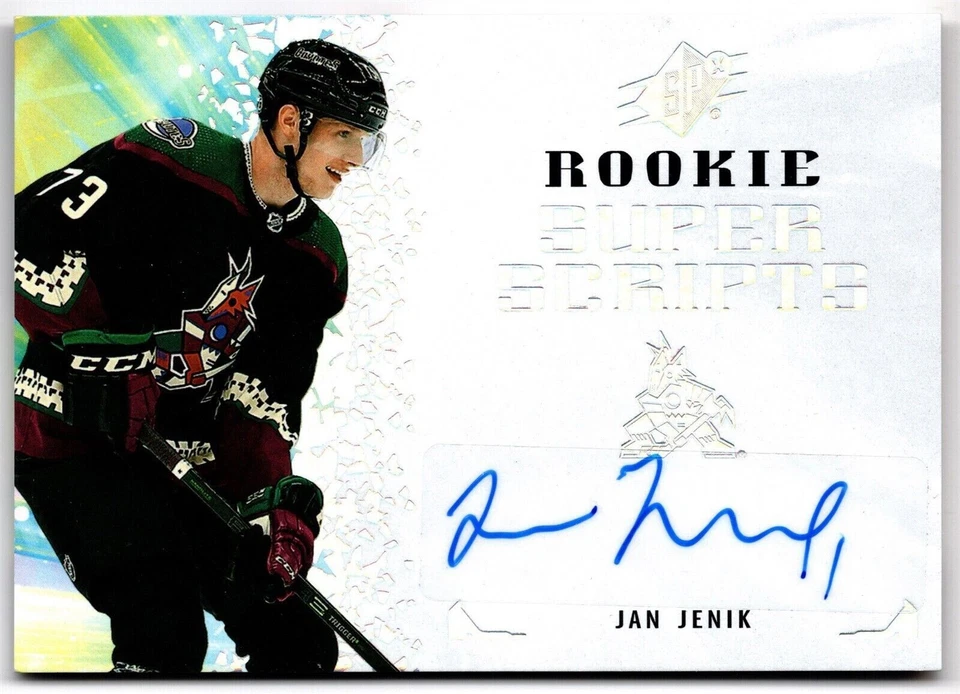 2021-22 Upper Deck SPx Rookie Super Scripts JAN JENIK #RSS-JJ Coyotes UD RC Auto - Image 1 of 1