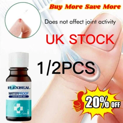1/2 X 10ML Body Skin Glue Medical Adhesive Liquid Band Aid UK Fast Shipping