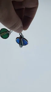 stained glass fan or lamp pull *1" *MADE TO ORDER - Picture 1 of 3
