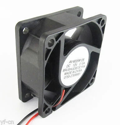 5pcs Brushless DC Cooling Fan 60x60x25mm 6025 7 blades 12V 0.15A 2pin Connector - Image 1 of 4