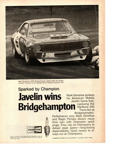 1970 AMC JAVELIN / MARK DONOHUE TRANS-AM RACING ~ ORIGINAL CHAMPION  AD - Picture 1 of 1