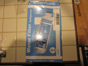 Worture Refrigerator Water Filter, Replacement for LG® LT1000P®, Pack of 4 - Picture 1 of 5