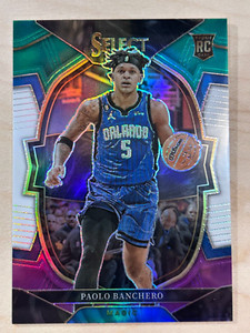 Paolo Banchero 2022-23 Panini Select Concourse Green White Purple Prizm RC #72