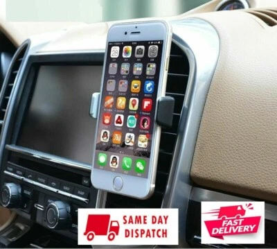 Car Air Vent Mobile Phone Holder Universal 360 Rotating Mini Clip Mount Cradle - Image 1 of 4