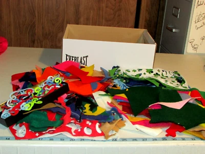 FELT REMS - small, pre-punched borders, 1 full box 13x9x5" (sew rm felt) - Image 1 of 4
