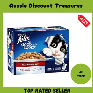 FELIX Adult As Good As It Looks Meat Selection Wet Cat Food 60x85g - Picture 1 of 7