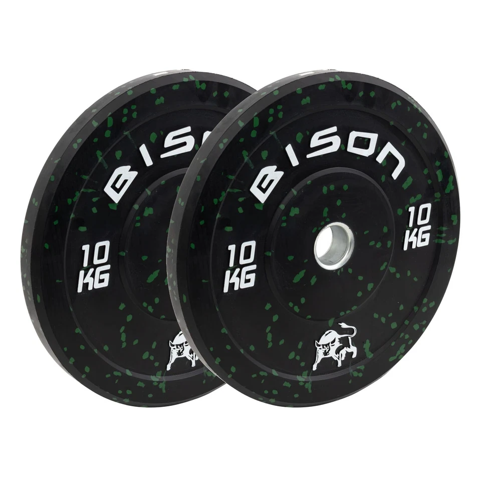 Bison 'Speckled' Bumper Plate (10kg - Pair) - Image 1 of 1