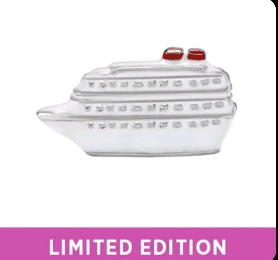 Origami Owl LIMITED EDITION CRUISE SHIP BOAT CHARM Floating Enamel VACATION, NEW - Image 1 of 1