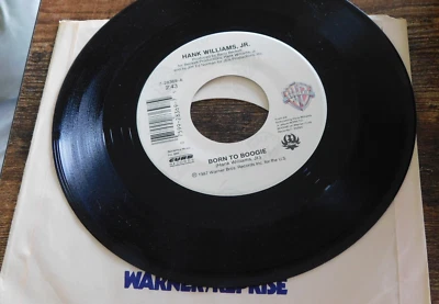 HANK WILLIAMS, JR BORN TO BOOGIE / WHAT IT BOILS DOWN TO  45 RPM RECORD 070 - Image 1 of 2