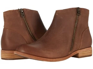KORK-EASE Riley Botines de Cuero Marrón para Mujer’s 7 – Cremallera Lateral, Puntera Almendra - Imagen 1 de 6