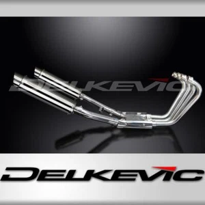 YAMAHA XJR1200 FULL 4-2 EXHAUST SYSTEM 350mm STAINLESS ROUND BSAU SILENCERS - Picture 1 of 4