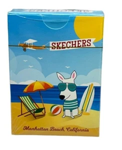 Skechers Spielkarten Neu Deck Manhattan Beach Kalifornien Hund Flugzeug Surf - Bild 1 von 5