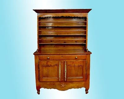 РУЧНОЙ РАБОТЫ ФРАНЦУЗСКИЙ ПРОВИНЦИАЛЬНЫЙ ОЛОВЯННЫЙ ШКАФ ИЗ ФРУКТОВОГО ДЕРЕВА C. 1810 - Изображение 1 из 4