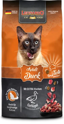 LEONARDO Adult Duck Katzenfutter Trockenfutter Katze Ente Futter Trocken 300g - Bild 1 von 3