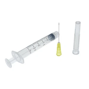Dental Irrigation Syringes & Tips, 3 cc 27 Gauge - Yellow (Box of 100) - Picture 1 of 7