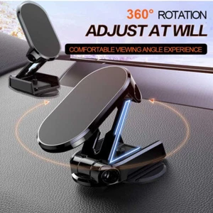 360° Rotating Magnetic Car Phone Holder Dashboard Mount Stand for iPhone Samsung - Picture 1 of 12