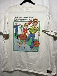 Camisa De Colección Steven Rhodes "Huyamos de Nuestro Problema Life Skills Serie XL - Imagen 1 de 4